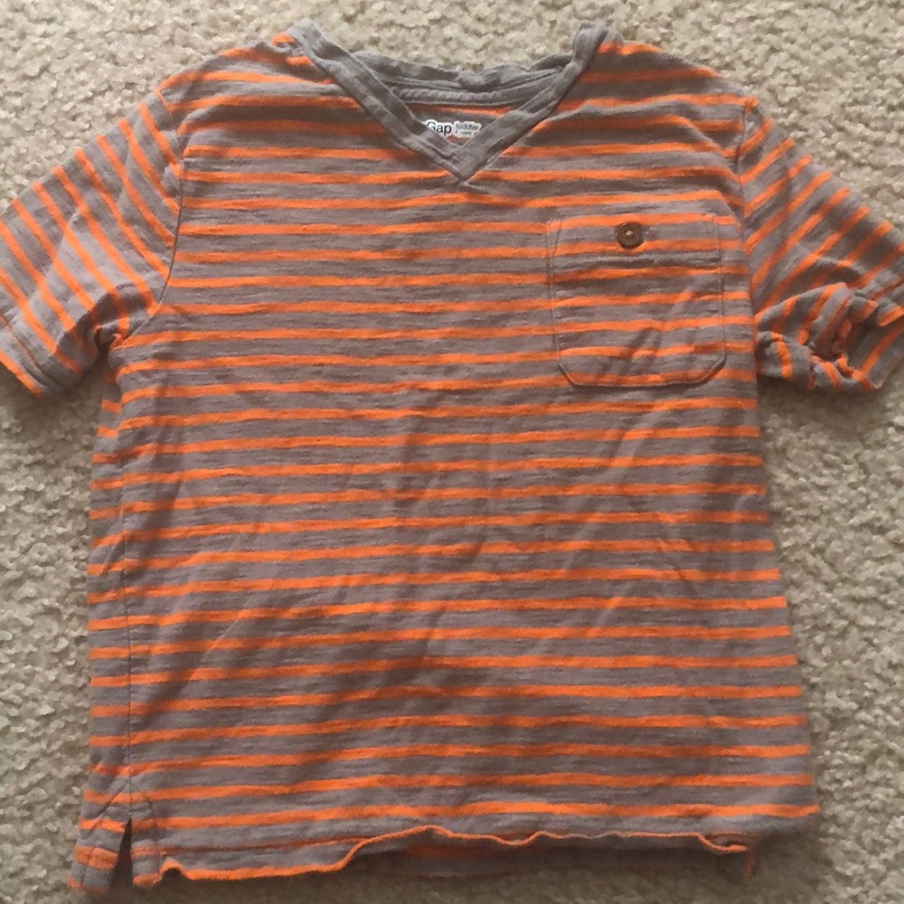 Boys babyGap orange/gray shirt